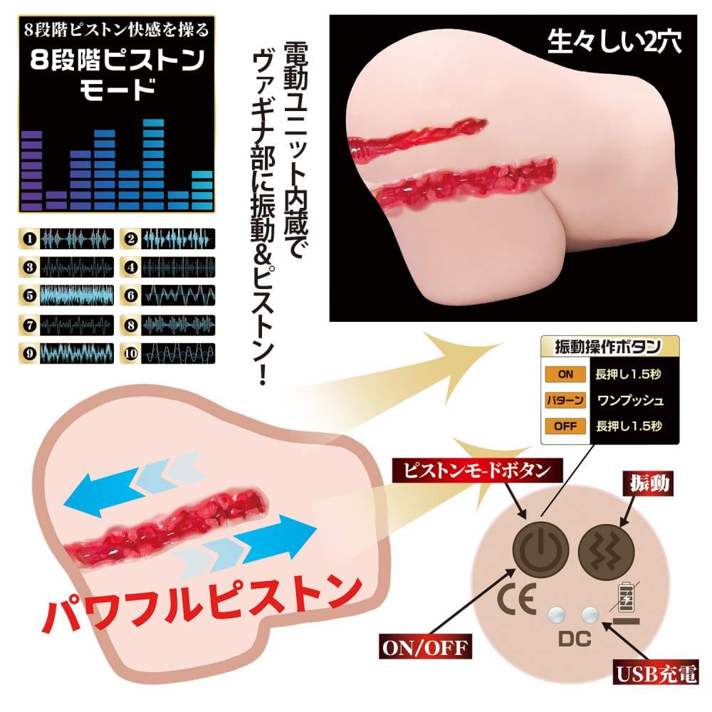 NPG - Lemon Tanaka Gokujo Namagoshi Ultimate Vibrating Onahole Hips Masturbator 6kg (Beige) NPG1322 CherryAffairs