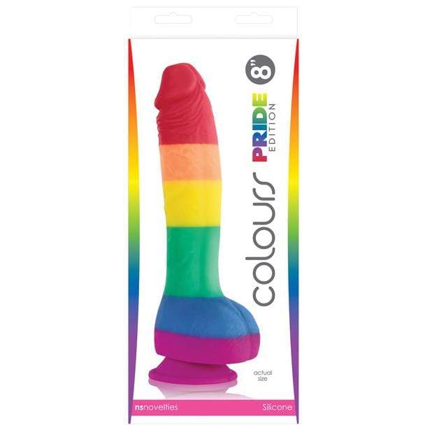 NS Novelties - Colours Pride Edition Suction Cup Silicone Realistic Dildo with Balls    Realistic Dildo with suction cup (Non Vibration)