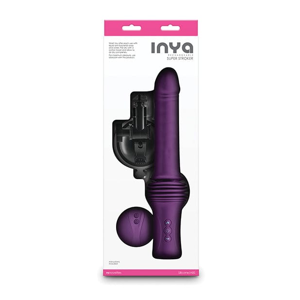 NS Novelties - INYA Super Stroker Remote Control Thrusting Heating Dildo (Purple) NS1159 CherryAffairs