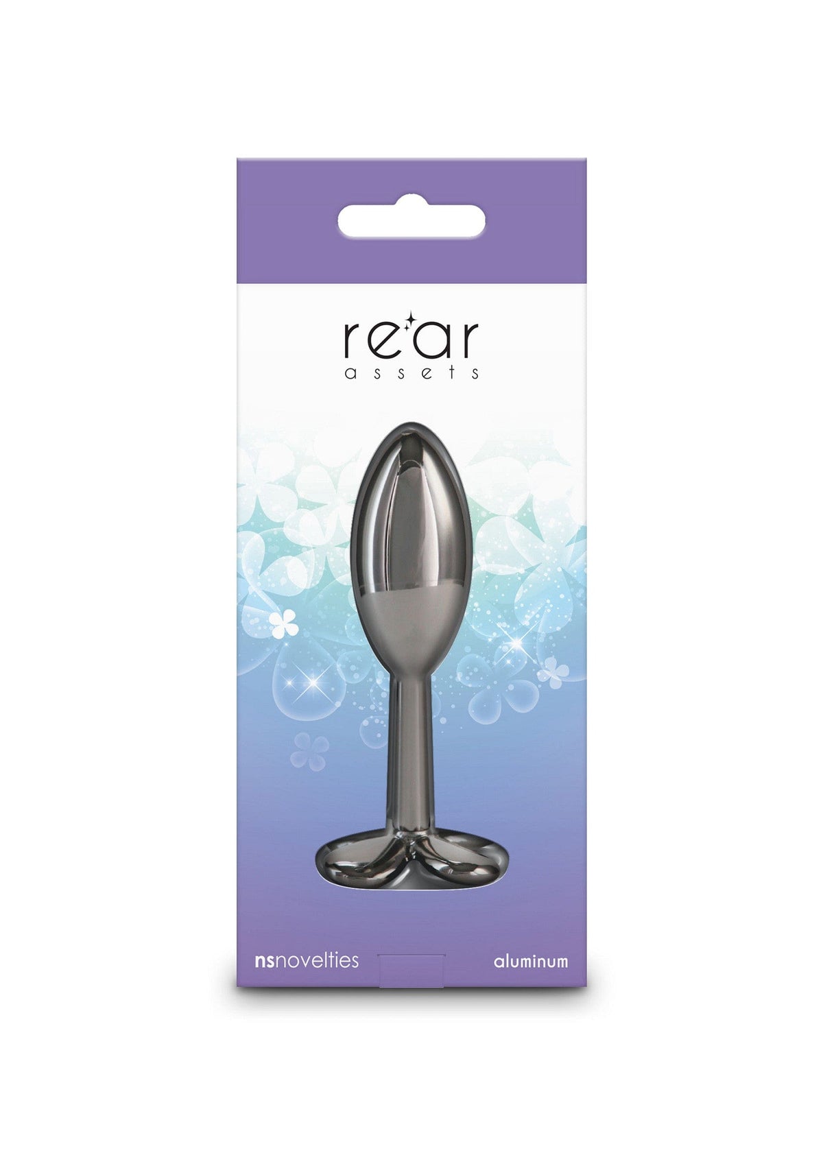 NS Novelties - Rear Assets Clover Aluminium Anal Plug (Gunmetal) NS1174 CherryAffairs