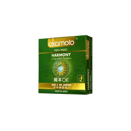 Okamoto - Harmony Vibra-Ribbed Condoms - CherryAffairs.sg