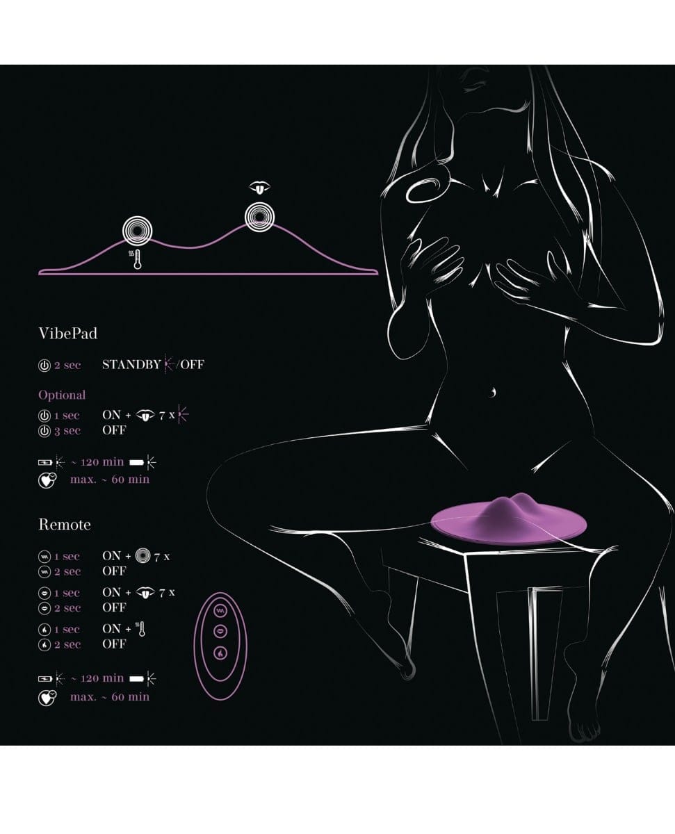 Orion - Vibepad 2 Warming & Licking Clitoral Stimulator (Purple) ORI1003 CherryAffairs