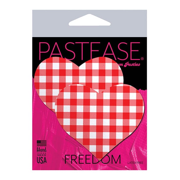Pastease - Premium Gingham Heart Pasties Nipple Covers CherryAffairs