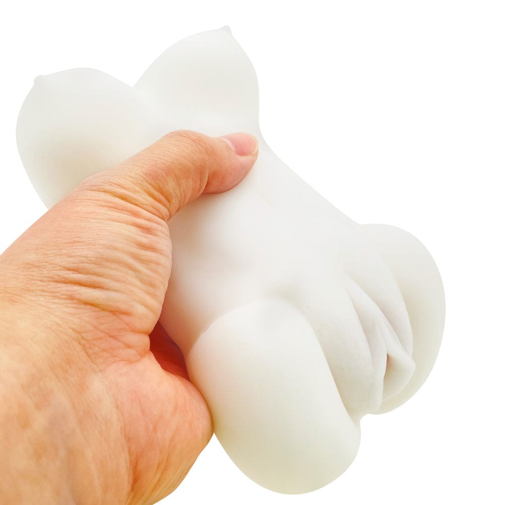 Peach Toys - 22 Hand Too To Hand Onahole (White)    Masturbator Vagina (Non Vibration)