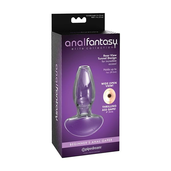 Pipedream - Anal Fantasy Elite Open-Ended Glass Anal Gaper (Clear) PD2071 CherryAffairs