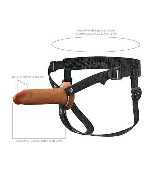 Pipedream - Fantasy X Tensions Elite Dual Density Silicone Hollow Strap On CherryAffairs