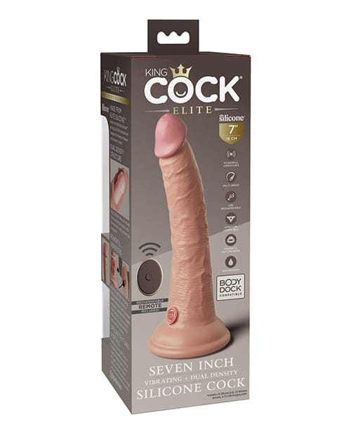 Pipedream - King Cock Elite Vibrating Silicone Suction Dildo CherryAffairs