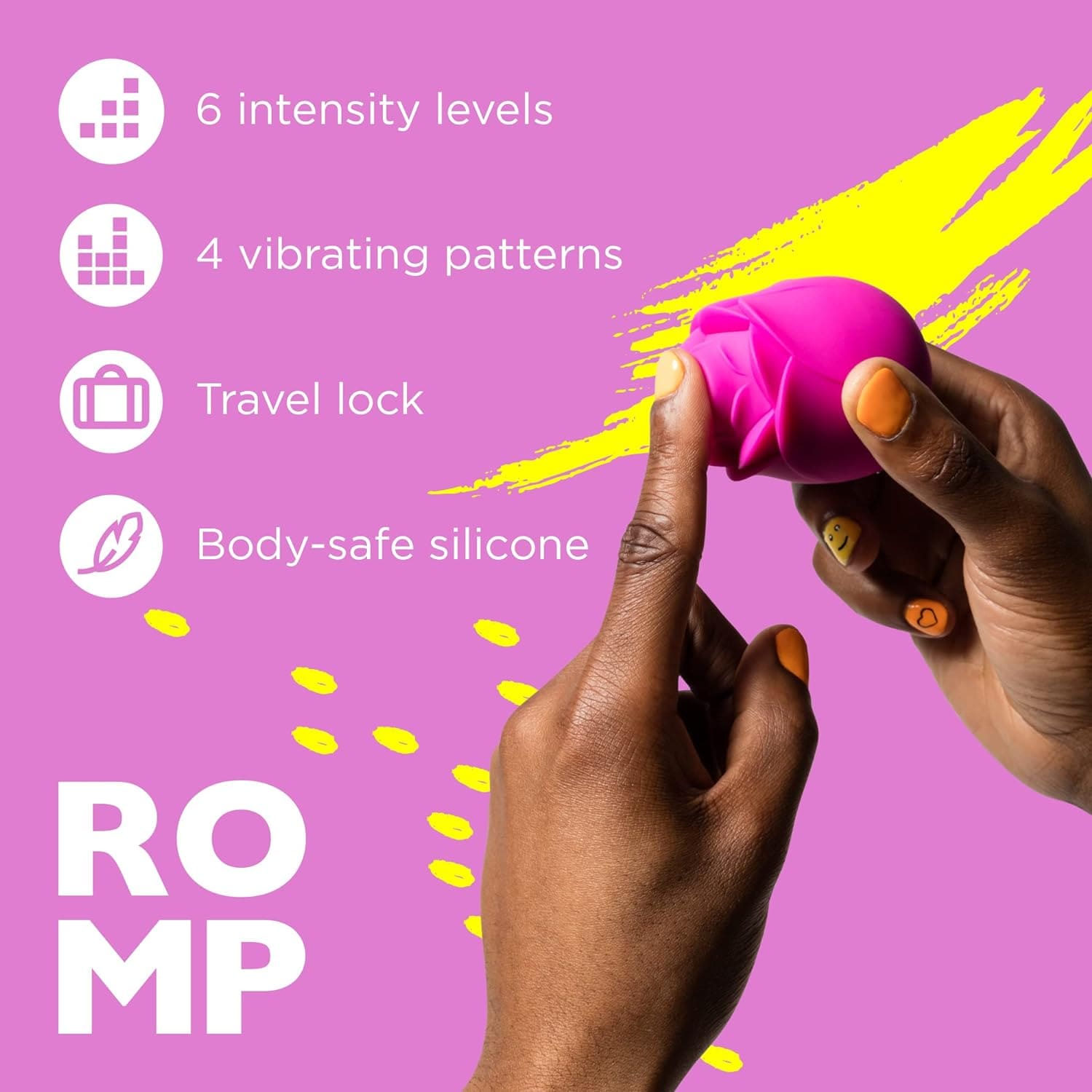 Romp - Rose Clitoral Air Stimulator (Pink) RM1008 CherryAffairs