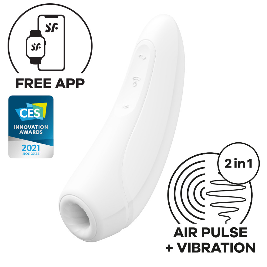 Satisfyer - Curvy 1+ App-Controlled Clitoral Air Stimulator Vibrator STF1126 CherryAffairs