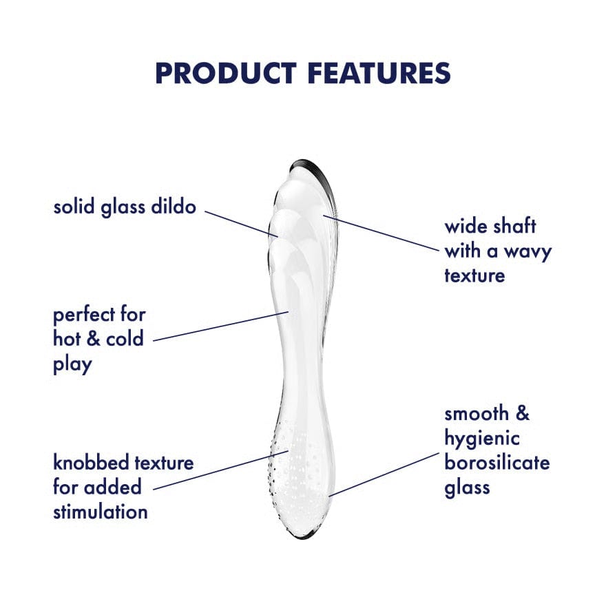 Satisfyer - Dazzling Crystal 1 Glass Dildo CherryAffairs