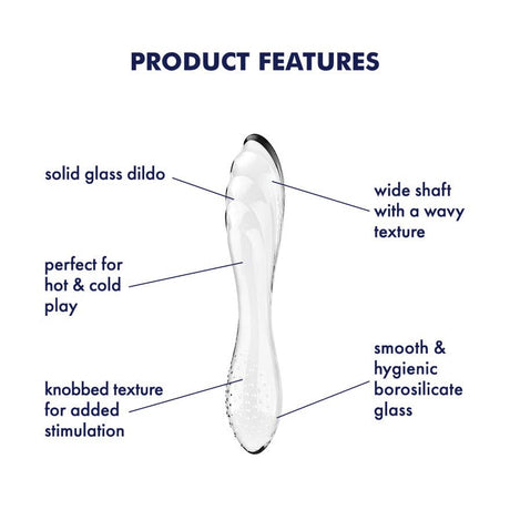 Satisfyer - Dazzling Crystal 1 Glass Dildo CherryAffairs