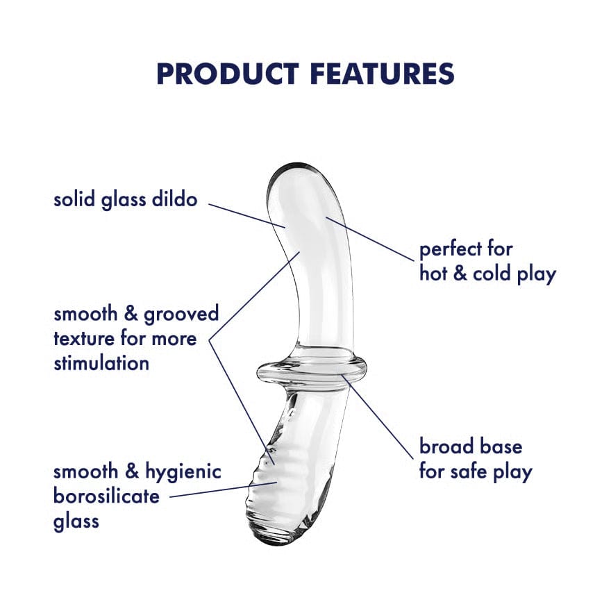 Satisfyer - Double Crystal Glass Dildo (Clear) STF1320 CherryAffairs