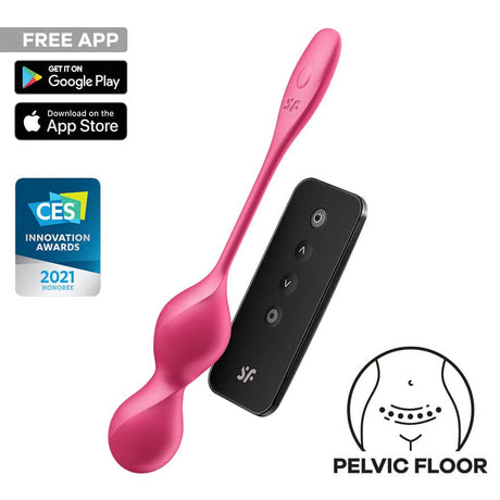 Satisfyer - Love Birds 2 App-Controlled Pelvic Training Kegel Balls (Pink) STF1305 CherryAffairs