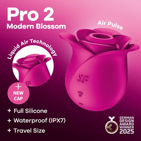 Satisfyer - Pro 2 Modern Blossom Clitoral Air Stimulator (Pink) STF1313 CherryAffairs