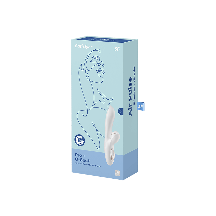 Satisfyer - Pro+ G Spot Rabbit Vibrator (White) STF1009 CherryAffairs