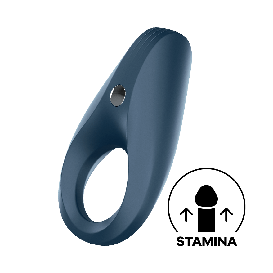 Satisfyer - Rings Plus Vibration Rechargeable Rocket Cock Ring (Dark Blue) STF1058 CherryAffairs