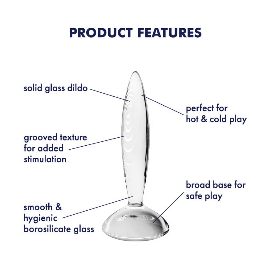 Satisfyer - Sparkling Crystal Glass Anal Plug (Clear) STF1323 CherryAffairs