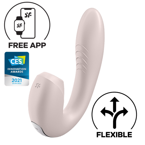 Satisfyer - Sunray 應用程式控制式陰蒂氣流G點雙重刺激器