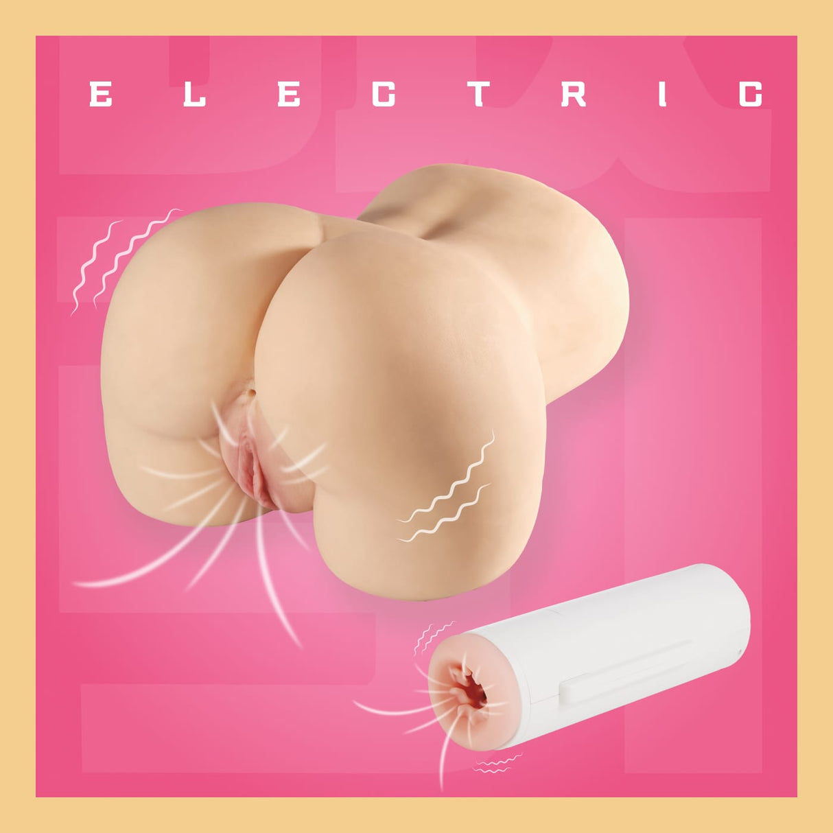 Seiraku Toys - Cherry Auto SPDX Vibrating Onahole Hip Masturbator 10kg (Beige) SRT1003 CherryAffairs