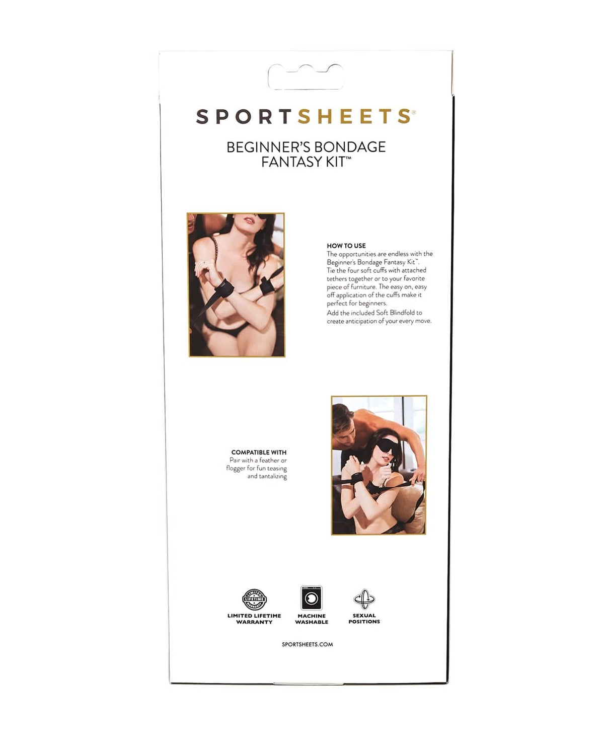 Sportsheets - Beginner's Fantasy Bondage Kit (Black) SS1087 CherryAffairs