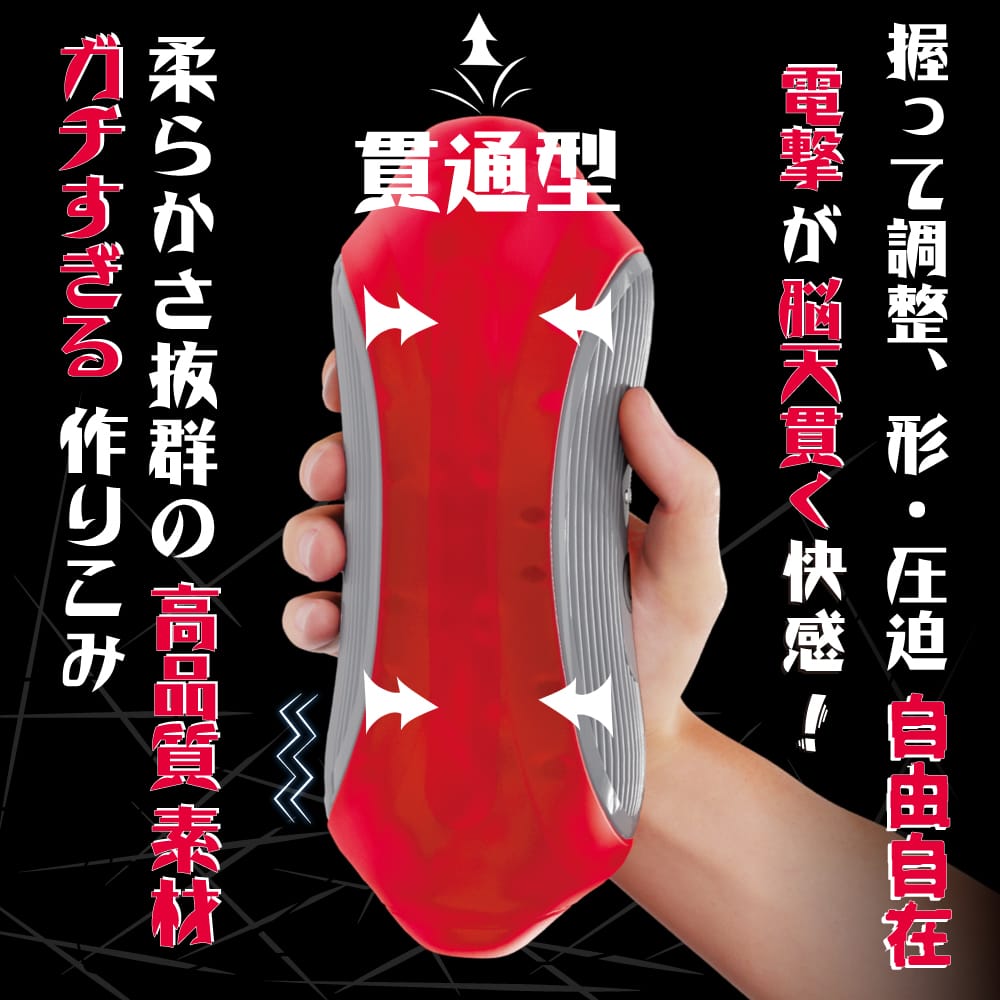 T-Best - Electric Masturbation Addiction Vibrating Stroker Masturbator (Red) OT1280 CherryAffairs