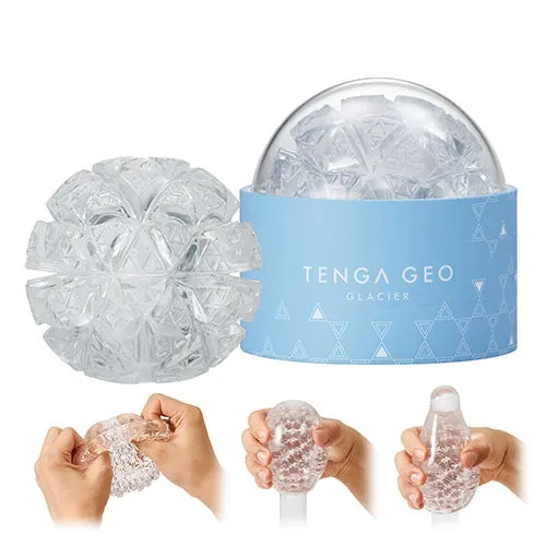 Tenga - 3D Geo Soft Stroker Masturbator (Clear) CherryAffairs