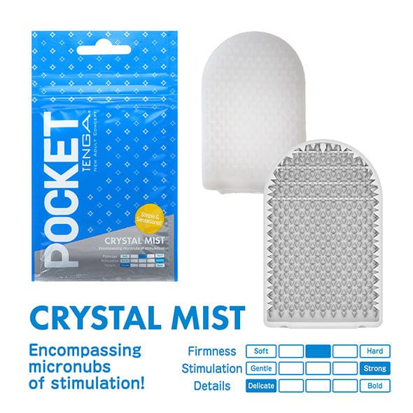 Tenga - Pocket Stroker Masturbator (Clear) - CherryAffairs.sg