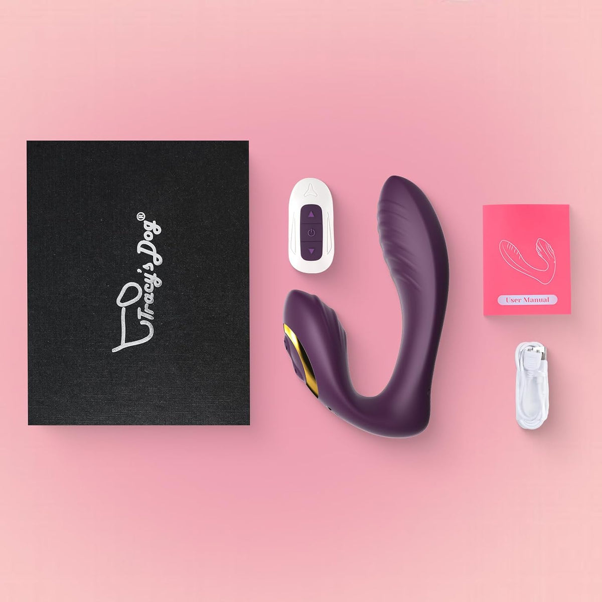 Tracy's Dog - OG Dual-Vibe Remote Control Wearable G-Spot & Clitoral Vibrator (Purple) TRD1043 CherryAffairs