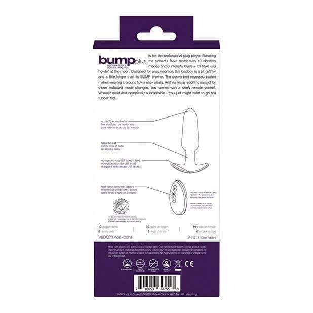 VeDO - Bump Plus Rechargeable Remote Control Anal Vibe CherryAffairs