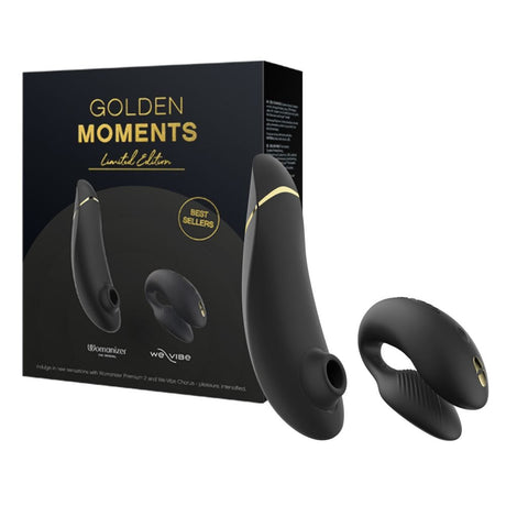 Womanizer - Golden Moments Limited Edition Collection Premium 2+ We Vibe Chorus Couples Set (Black) WM1079 CherryAffairs