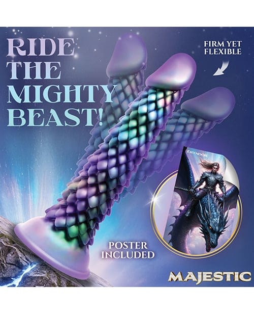 XR Brands - Majestic Eryndor Fantasy Silicone Suction Dildo (Multi Colour) XR1109 CherryAffairs