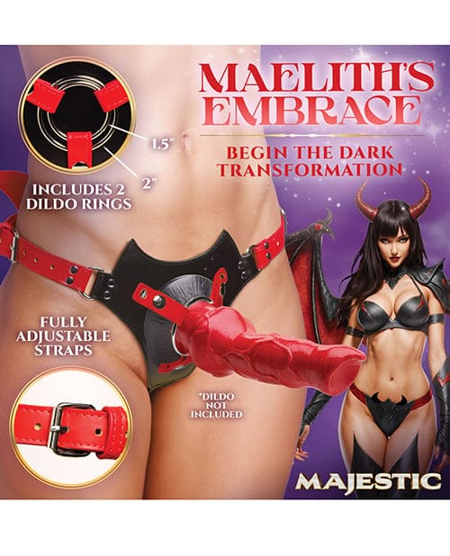 XR Brands - Majestic Maelith Strap-On Harness (Black) XR1110 CherryAffairs