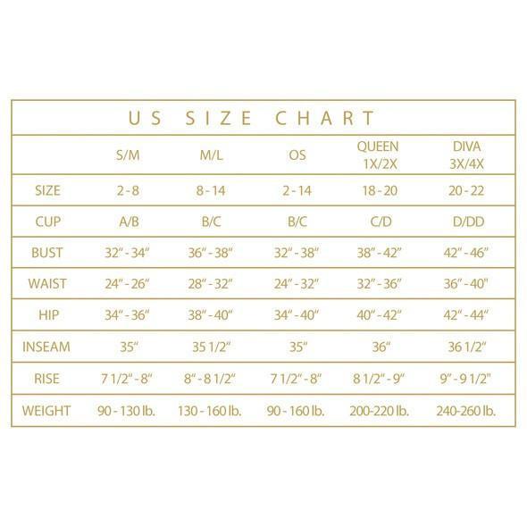 Baci - Fishnet Jacquard V Teddy One Size (Black) BAC1081 CherryAffairs