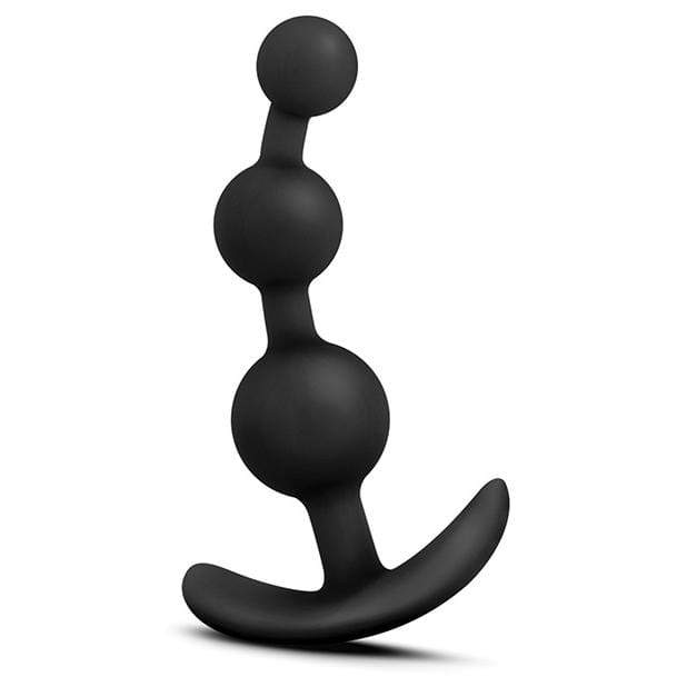 Blush Novelties - Luxe Be Me 3 Silicone Anal Beads (Black)    Anal Beads (Non Vibration)