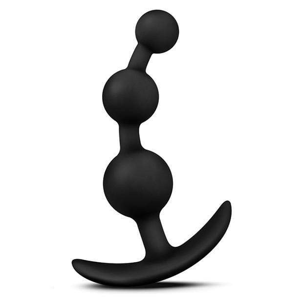 Blush Novelties - Luxe Be Me 3 Silicone Anal Beads (Black)    Anal Beads (Non Vibration)