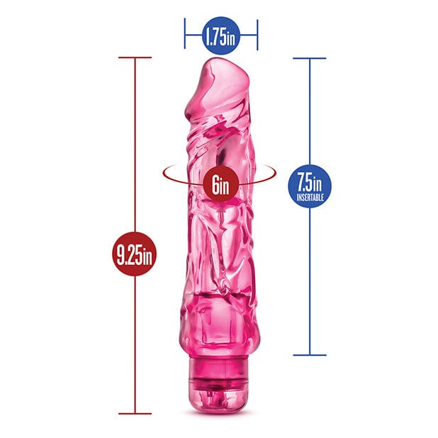 Blush Novelties - Naturally Yours Wild Ride Realistic Vibrating Dildo 9" CherryAffairs
