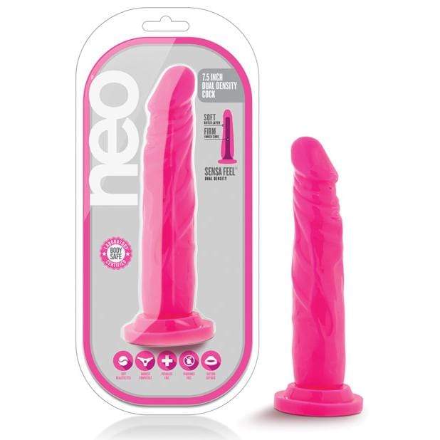 Blush Novelties - Neo Dual Density Realistic Cock 7.5" (Pink) Realistic Dildo with suction cup (Non Vibration)