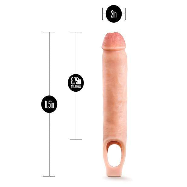 Blush Novelties - Performance Plus Silicone Cock Sheath Penis Extender 11.5" (Beige) BN1107 CherryAffairs