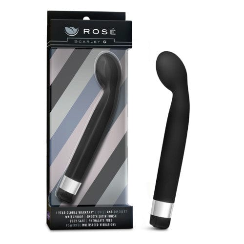 Blush Novelties - Rose Scarlet G Vibrator  Black 735380322656 G Spot Dildo (Vibration) Non Rechargeable
