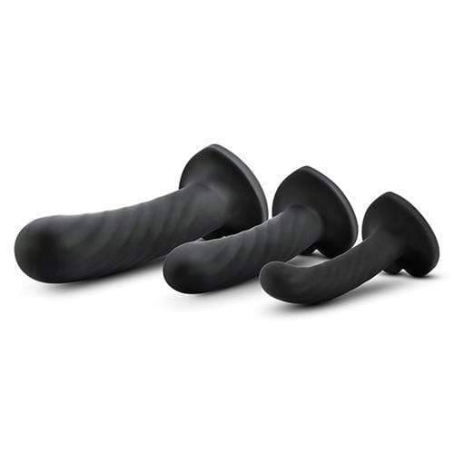 Blush Novelties - Temptasia Twist Kit Set of 3 Dildo (Black) BN1079 CherryAffairs