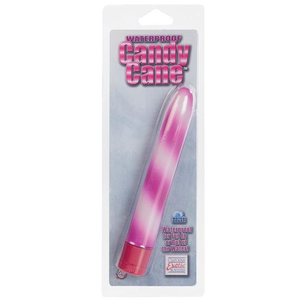 California Exotics - Candy Cane Waterproof Vibrator (Pink) - CherryAffairs.sg