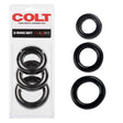 California Exotics - COLT 3 Cock Ring Set (Black) CE1856 CherryAffairs