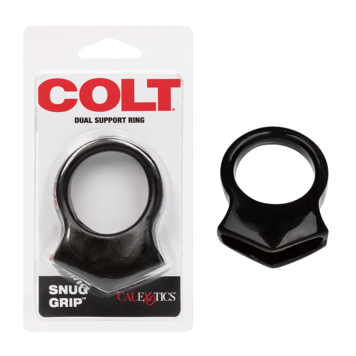 California Exotics - COLT Snug Grip Dual Support Cock Ring (Black) CE1921 CherryAffairs