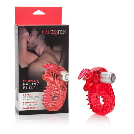 California Exotics - Couple's Raging Bull Vibrating Cock Ring (Red) CE1580 CherryAffairs