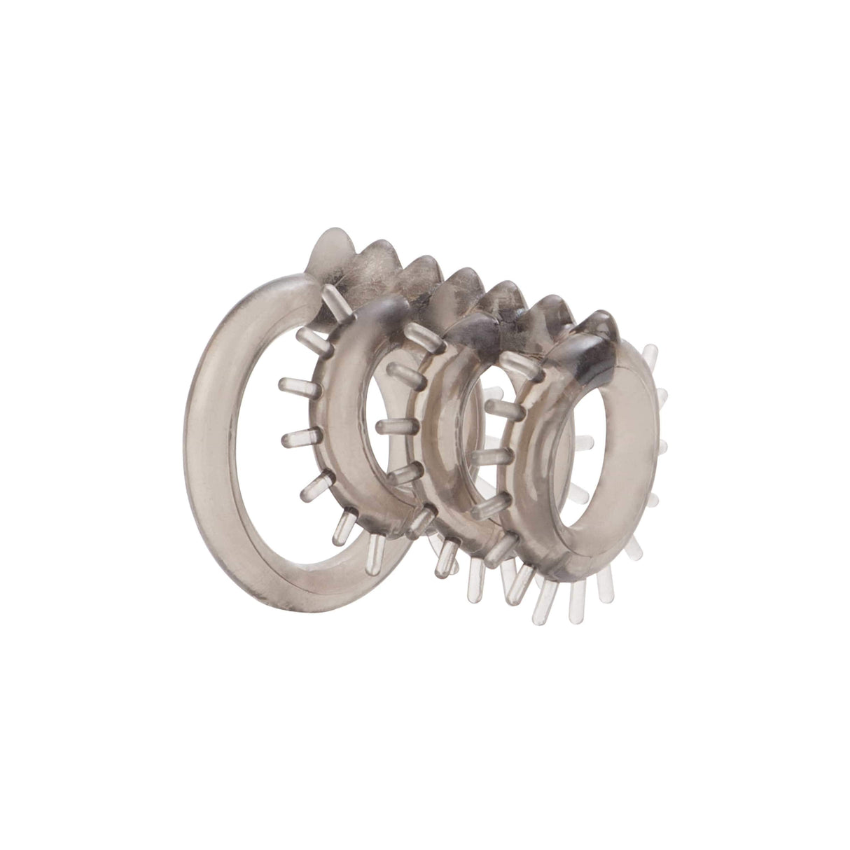 California Exotics - Dr Joel Kaplan Support Master Triple Ticklers Cock Cage (Grey)    Rubber Cock Cage (Non Vibration)