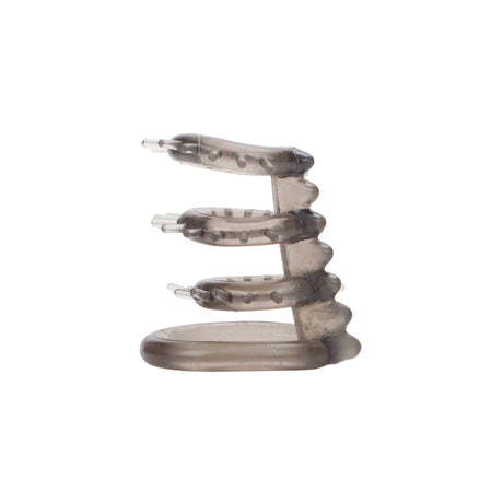 California Exotics - Dr Joel Kaplan Support Master Triple Ticklers Cock Cage (Grey) CE1841 CherryAffairs