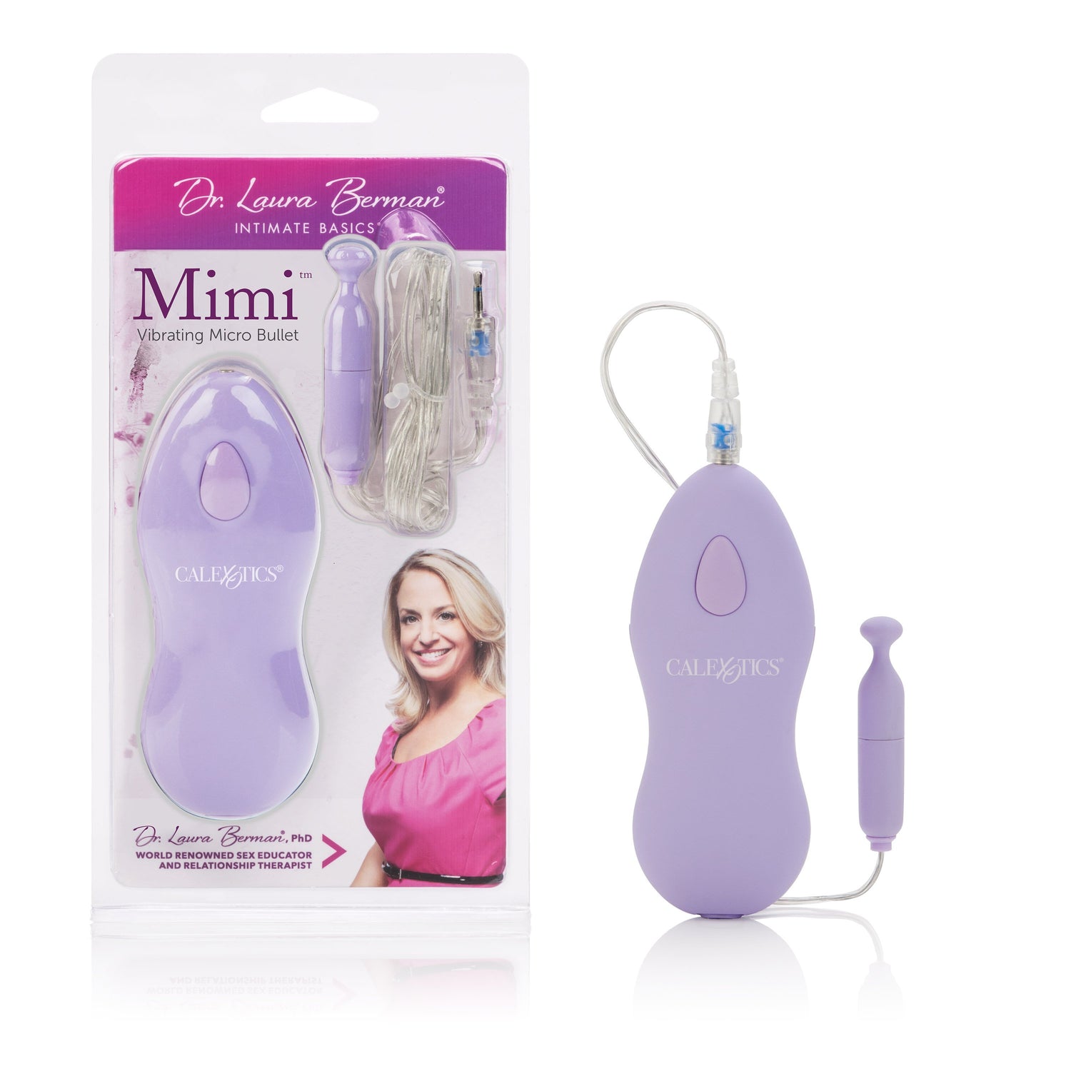 California Exotics - Dr Laura Berman Mimi Vibrating Micro Bullet (Purple) CE1470 CherryAffairs