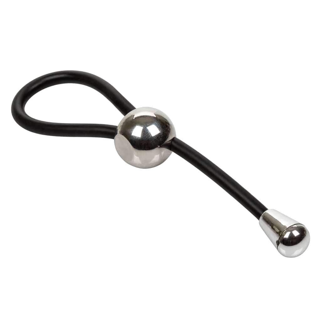 California Exotics - EZ Cinch Silicone Lasso Cock Ring (Black) CE1708 CherryAffairs
