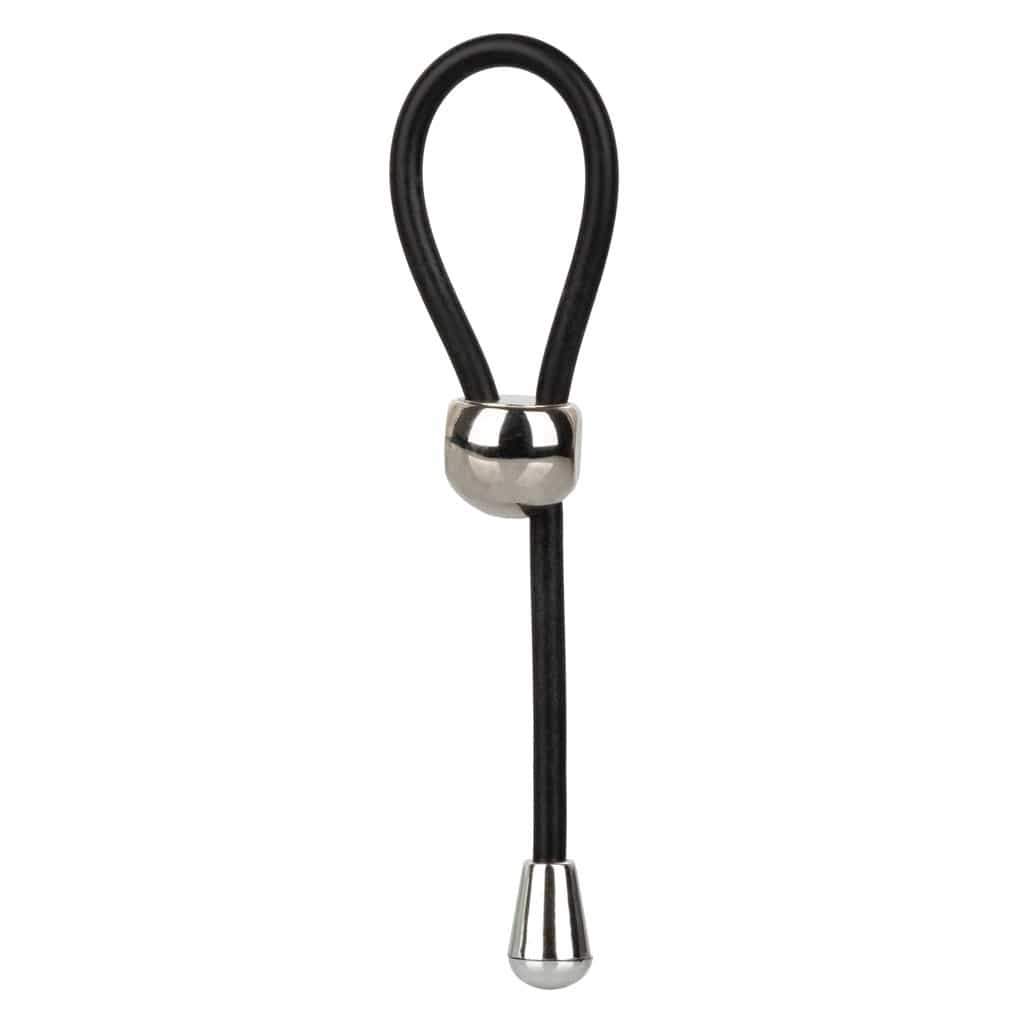 California Exotics - EZ Cinch Silicone Lasso Cock Ring (Black) CE1708 CherryAffairs
