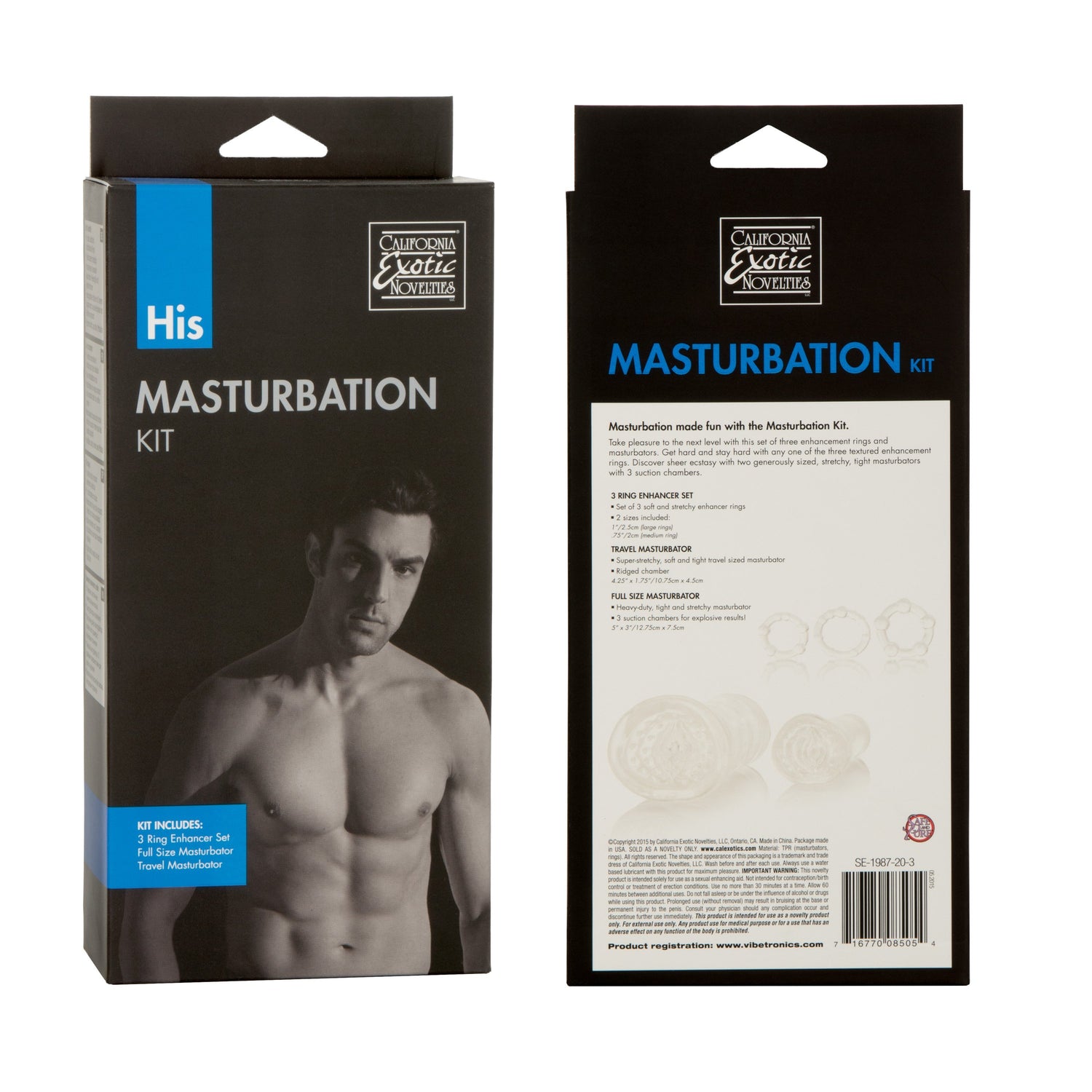 California Exotics - His Soft Stroker Masturbation Kit (Clear) CE1600 CherryAffairs